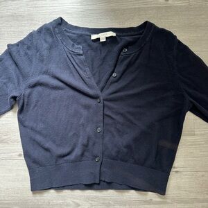LOFT Navy blue cardigan
